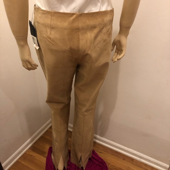 Suede Kenneth Cole Luxury Bohemian Style Pants,  6 (NWT) & 12 (NWOT) - Picture 6 of 16